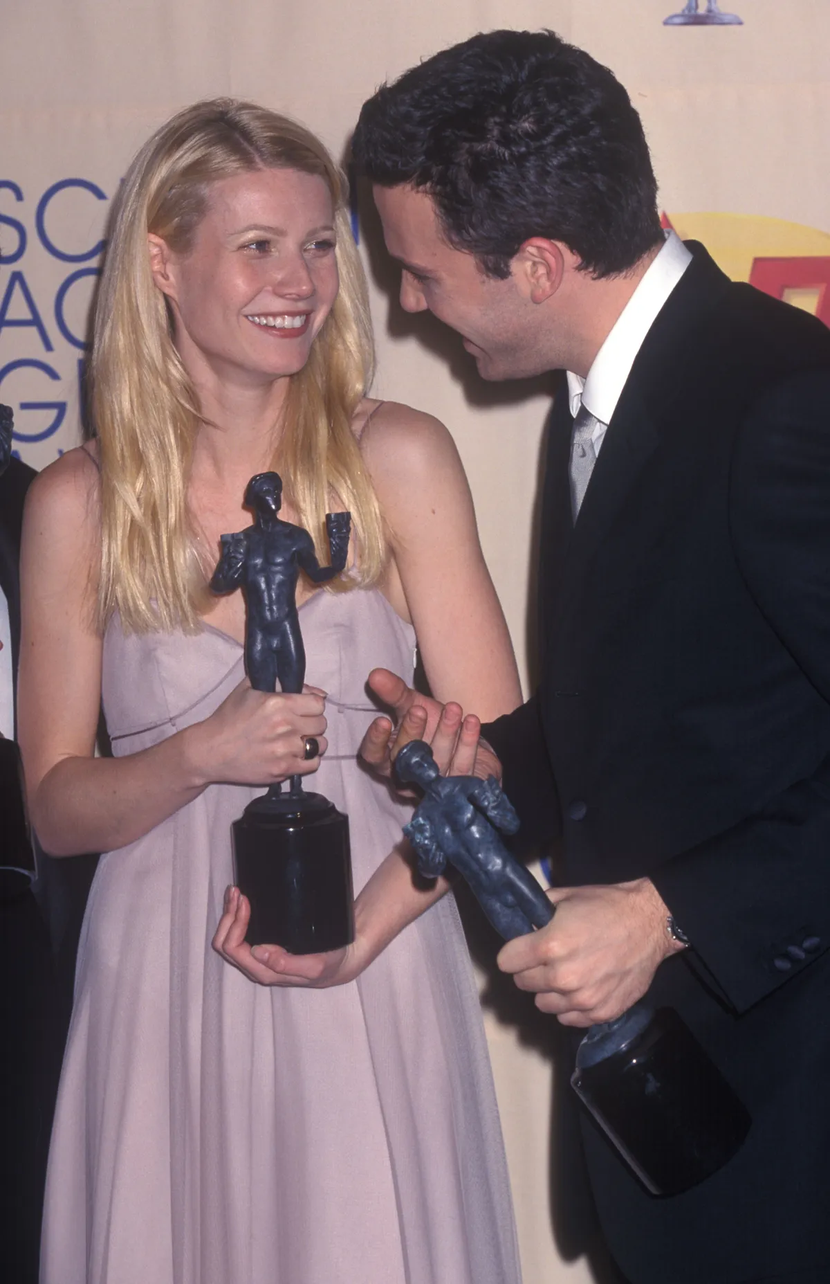 Mar 07, 1999 - Los Angeles, CA, USA - GWYNETH PALTROW at the 5th Annual Screen Actor's Guild Awards with Ben Affleck.