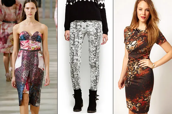 Preen by Thornton/style.com, Mango, Karen Millen/asos.com