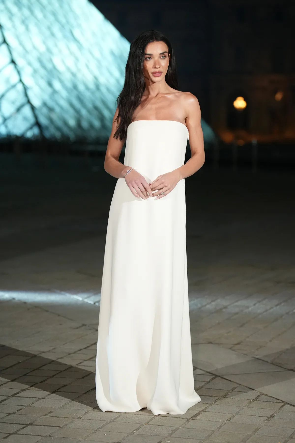 PARIS, FRANCE - MARCH 03: Amy Jackson Westwick attends the Grand Dîner du Louvre at Musee du Louvre on March 03, 2026 in Paris, France. The purpose of this annual evening is to raise funds, all of which will go towards measures to safeguard the Museum's heritage. (Photo by Francois Durand/Getty Images)