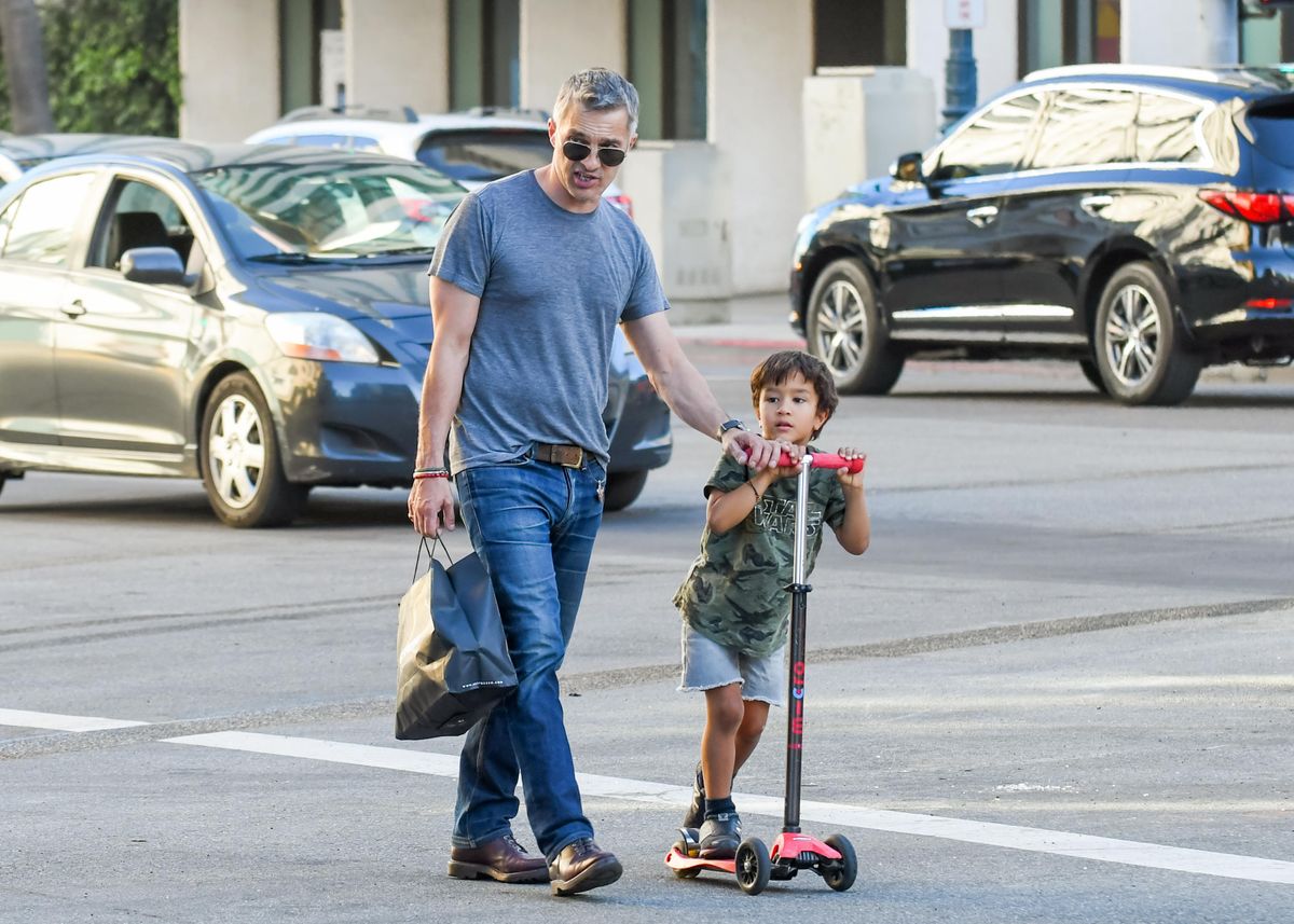 Halle Berry exe, Oliver Martinez és közös fiuk, Maceo 2018-ban.