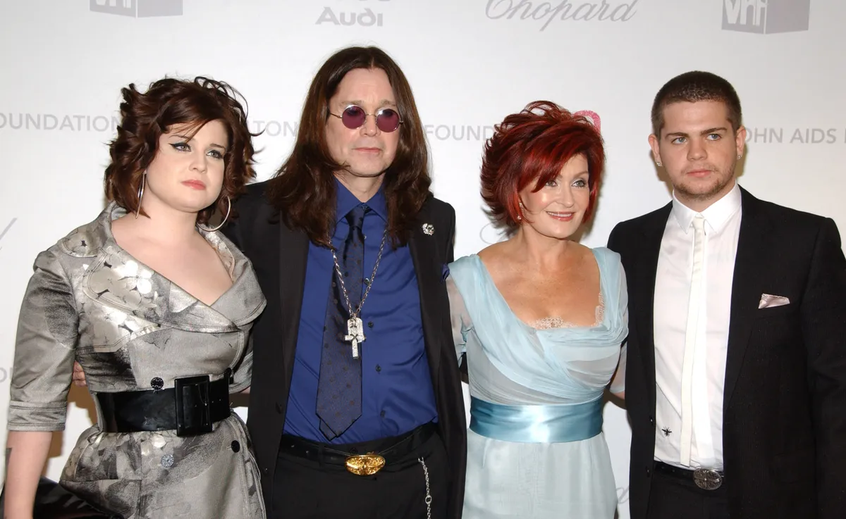 Kelly Osbourne, Ozzy Osbourne, Sharon Osbourne and Jack Osbourne (Photo by Jean-Paul Aussenard/WireImage)