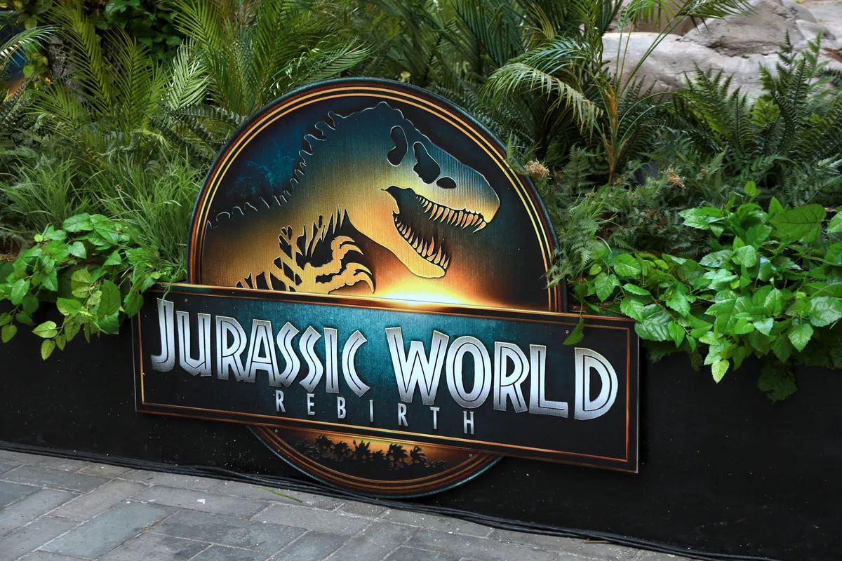 NEW YORK, NEW YORK - JUNE 24: A view of the atmosphere during a Universal Pictures and Amblin Entertainment special cast appearance for JURASSIC WORLD REBIRTH in New York on Tuesday, June 24. 2025 in New York City.   Jason Mendez/Getty Images for Universal Pictures/AFP (Photo by Jason Mendez / GETTY IMAGES NORTH AMERICA / Getty Images via AFP)