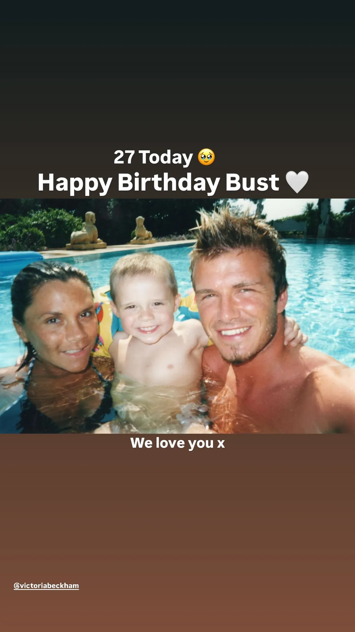 Így köszöntötte fel legidősebb gyermekét David Beckham a 27. születésnapján
