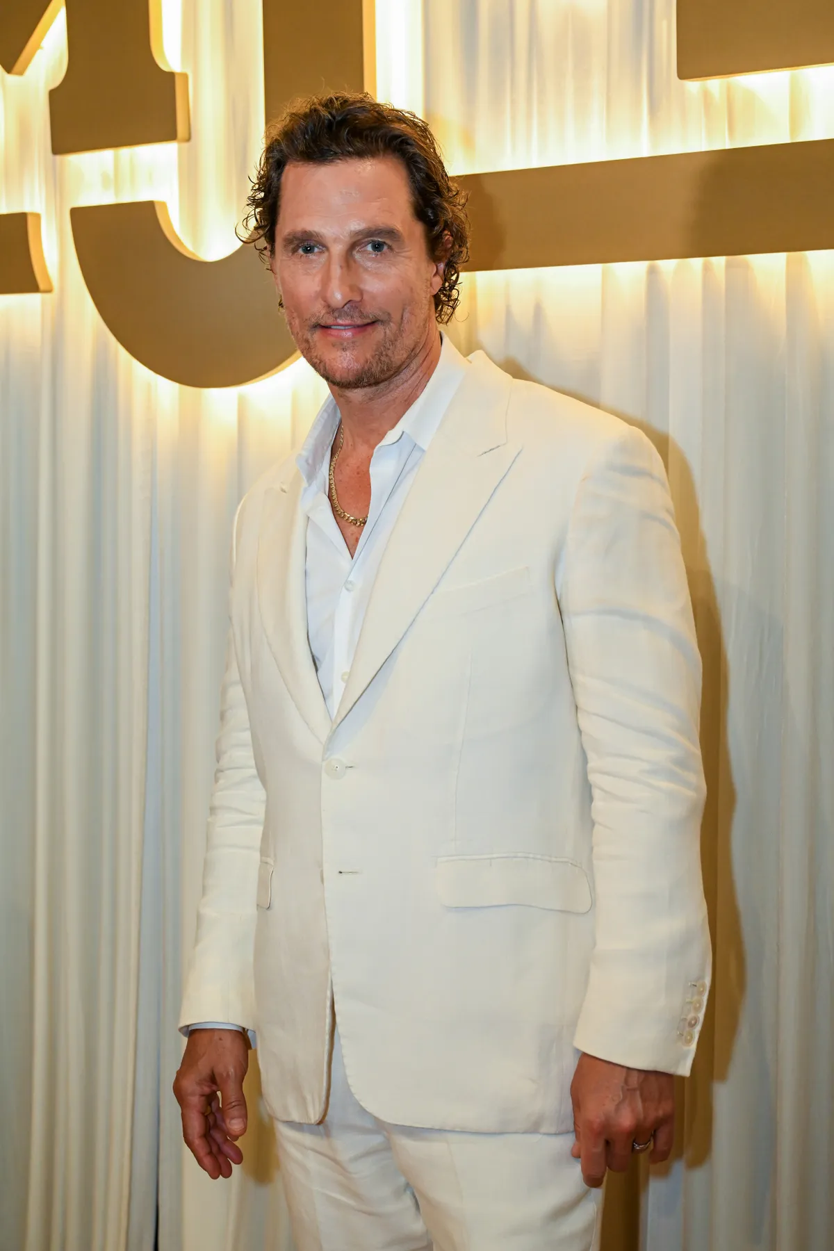 AUSTIN, TEXAS - APRIL 24: Matthew McConaughey attends the Mack, Jack, & McConaughey Gala at ACL Live on April 24, 2025 in Austin, Texas. (Photo by Nicola Gell/WireImage)
