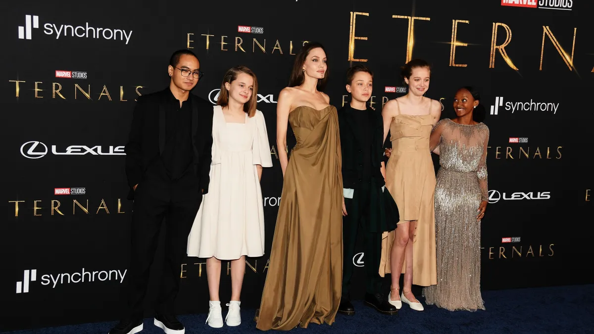 Mavel's The Eternals Premiere, Angelina Jolie és a gyerekei