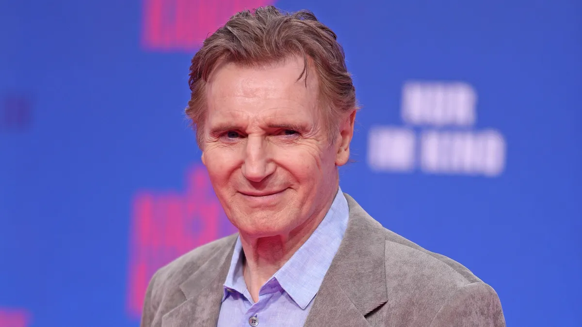 BERLIN, GERMANY - JULY 24: British-irish actor Liam Neeson attends the Berlin premiere of the movie "The Naked Gun" (German Title: Die Nackte Kanone) at UCI Luxe East Side Gallery on July 24, 2025 in Berlin, Germany. (Photo by Tristar Media/WireImage)