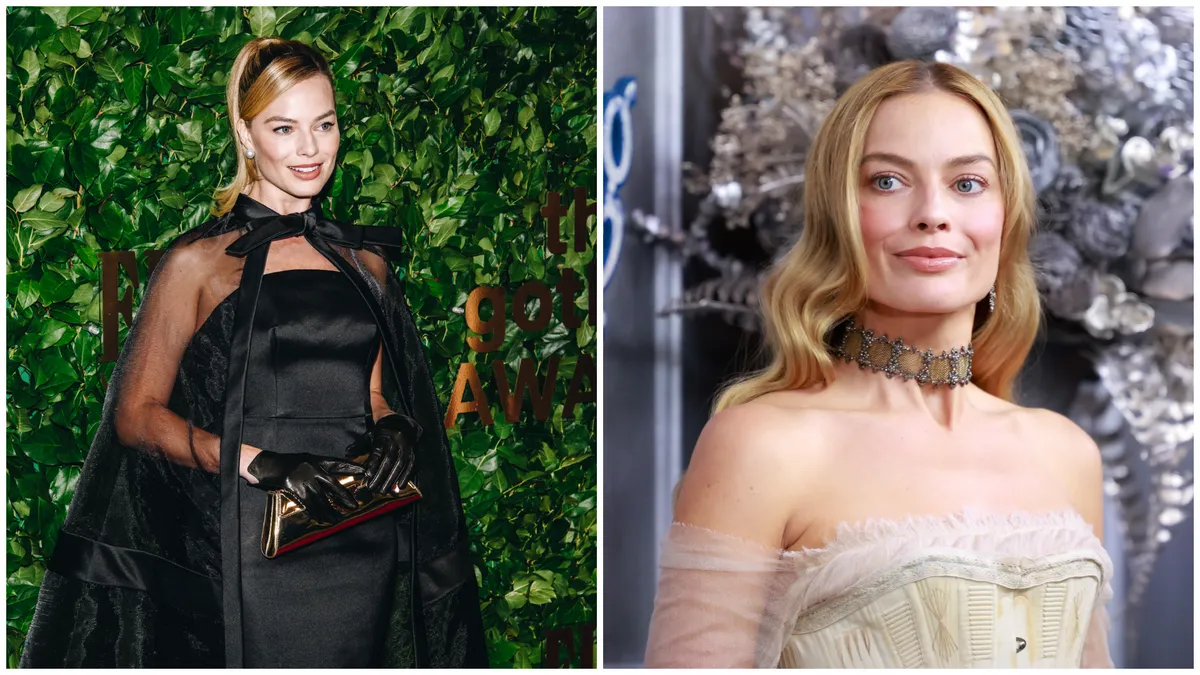 Margot Robbie 2023-ban, és 2026 februárjában az Üvöltő szelek premierjén