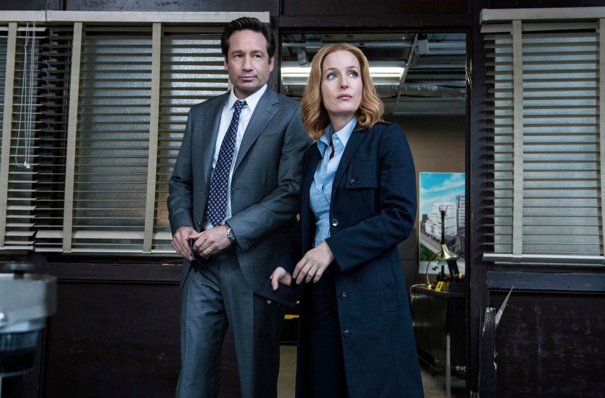 David Duchovny és Gillian Anderson az X-aktákban Mulderként és Scullyként.