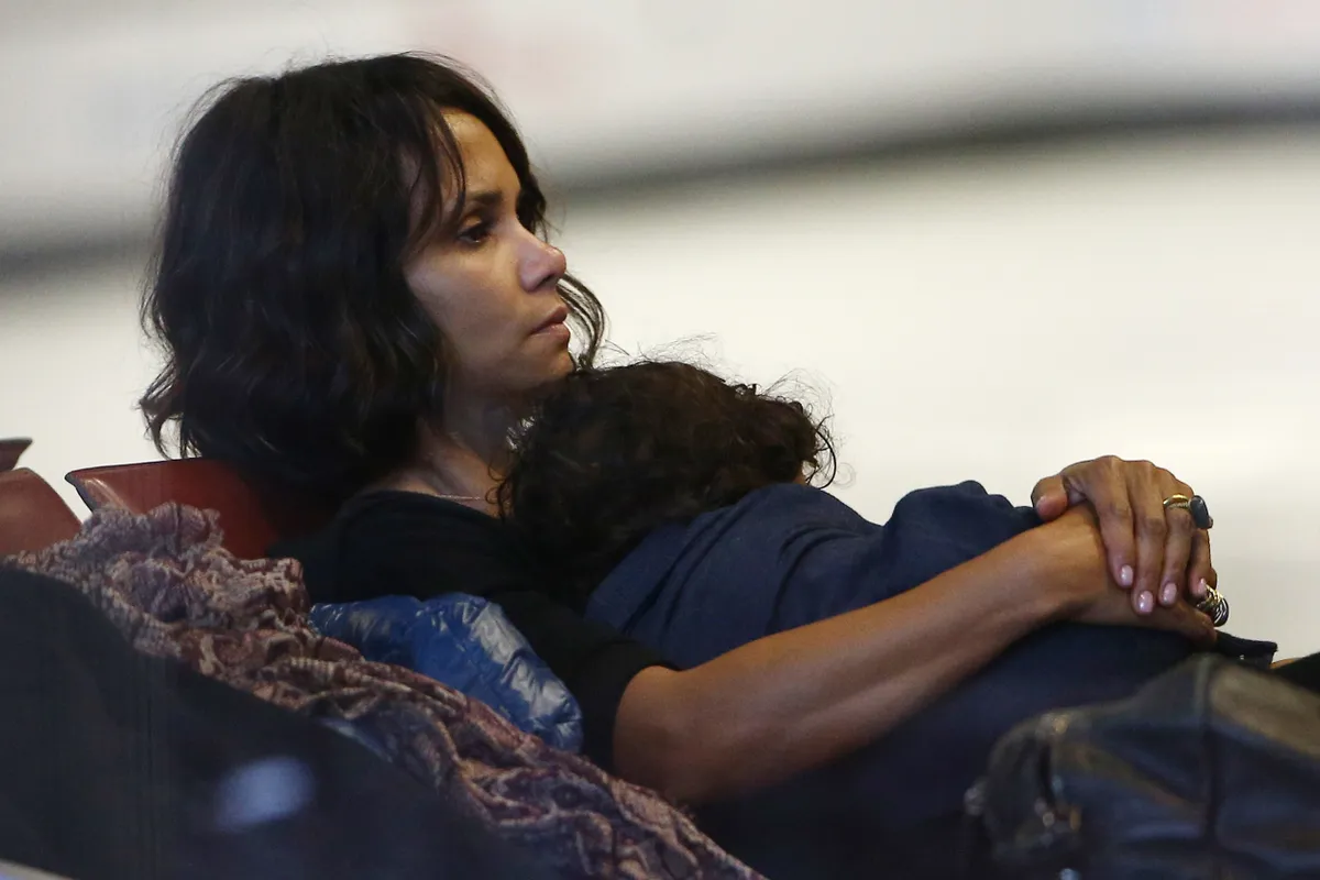 Halle Berry kisfiával, Maceóval 2014-ben.
