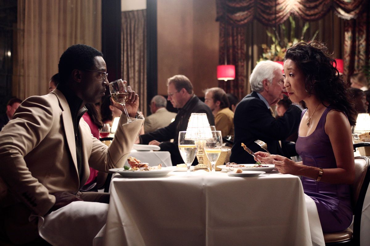 Nov 13, 2005; Los Angeles, CA, USA; ISAIAH WASHINGTON as Dr. Preston Burke and SANDRA OH as Dr. Cristina Yang in 'Let It Be' on the comic drama TV series "Grey's Anatomy" created by Shonda Rhimes. Mandatory Credit: Photo by ABC/Entertainment Pictures. (©) Copyright 2005 by Courtesy of ABC