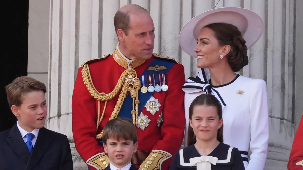 Kate Middleton appears on balcony alongside royal family during Trooping the Colour parade in first appearance since cancer announcement