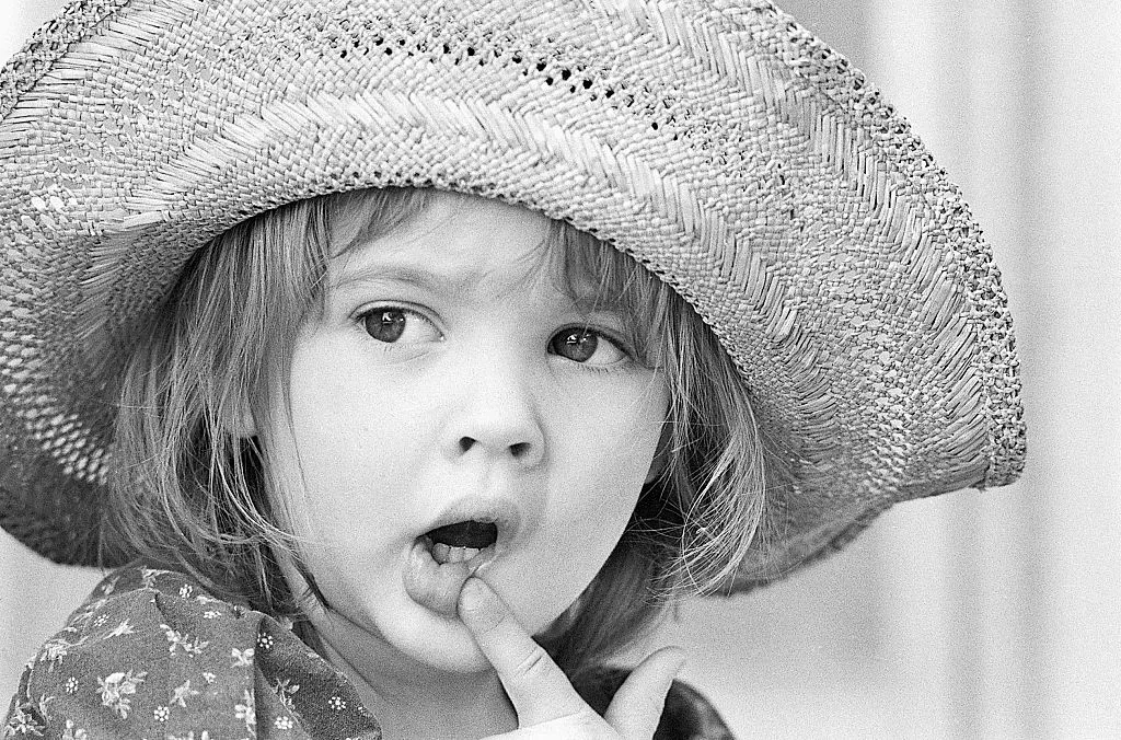 Drew Barrymore gyerekként.