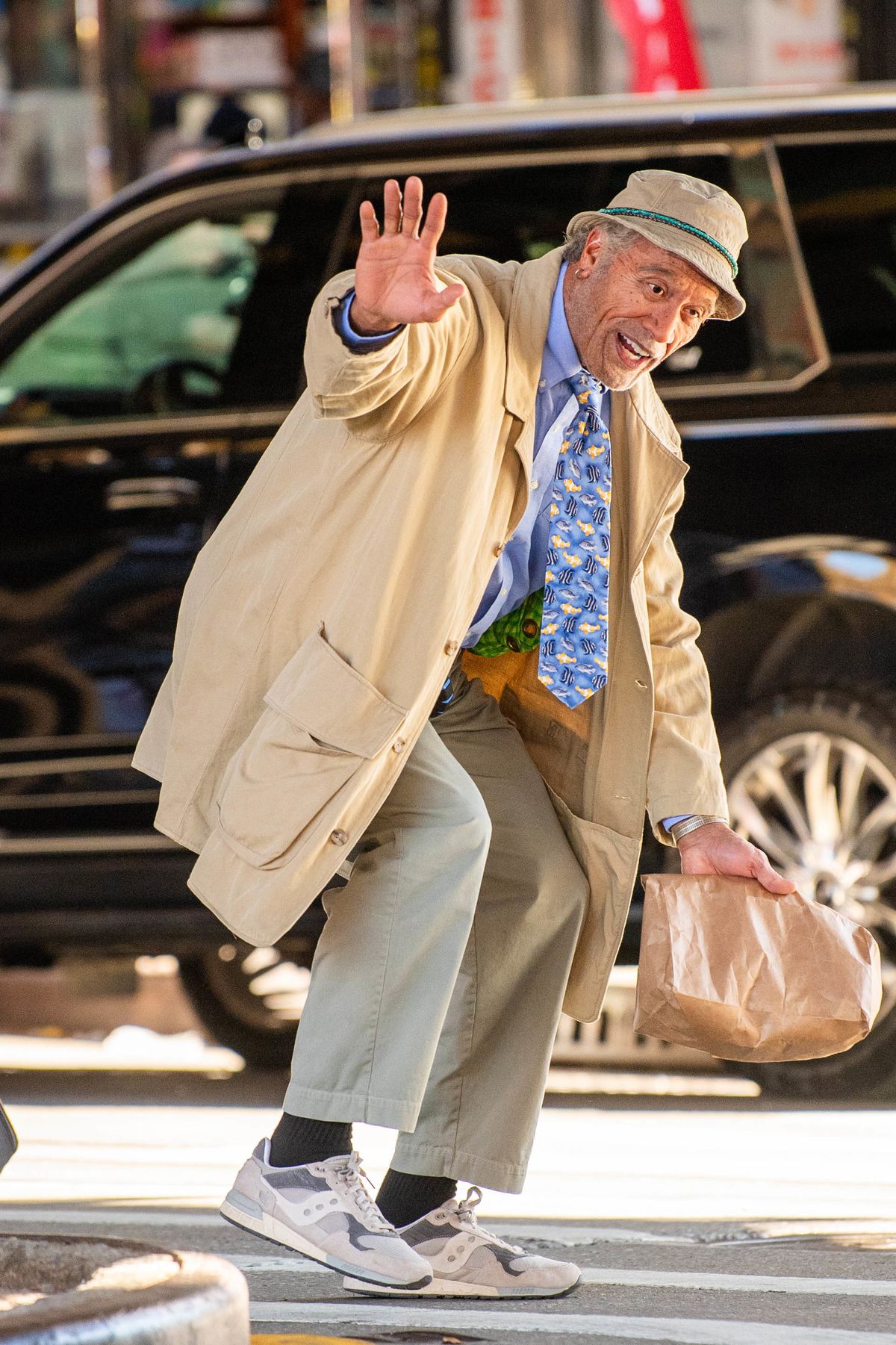 10/20/2026 Dwayne Johnson is unrecognizable as he transforms Into a 70-year-old man in on Set of Lizard Music in New York City. Johnson was spotted in Brooklyn shooting his new movie from director Benny Safdie.
sales@theimagedirect.com Please byline:TheImageDirect.com