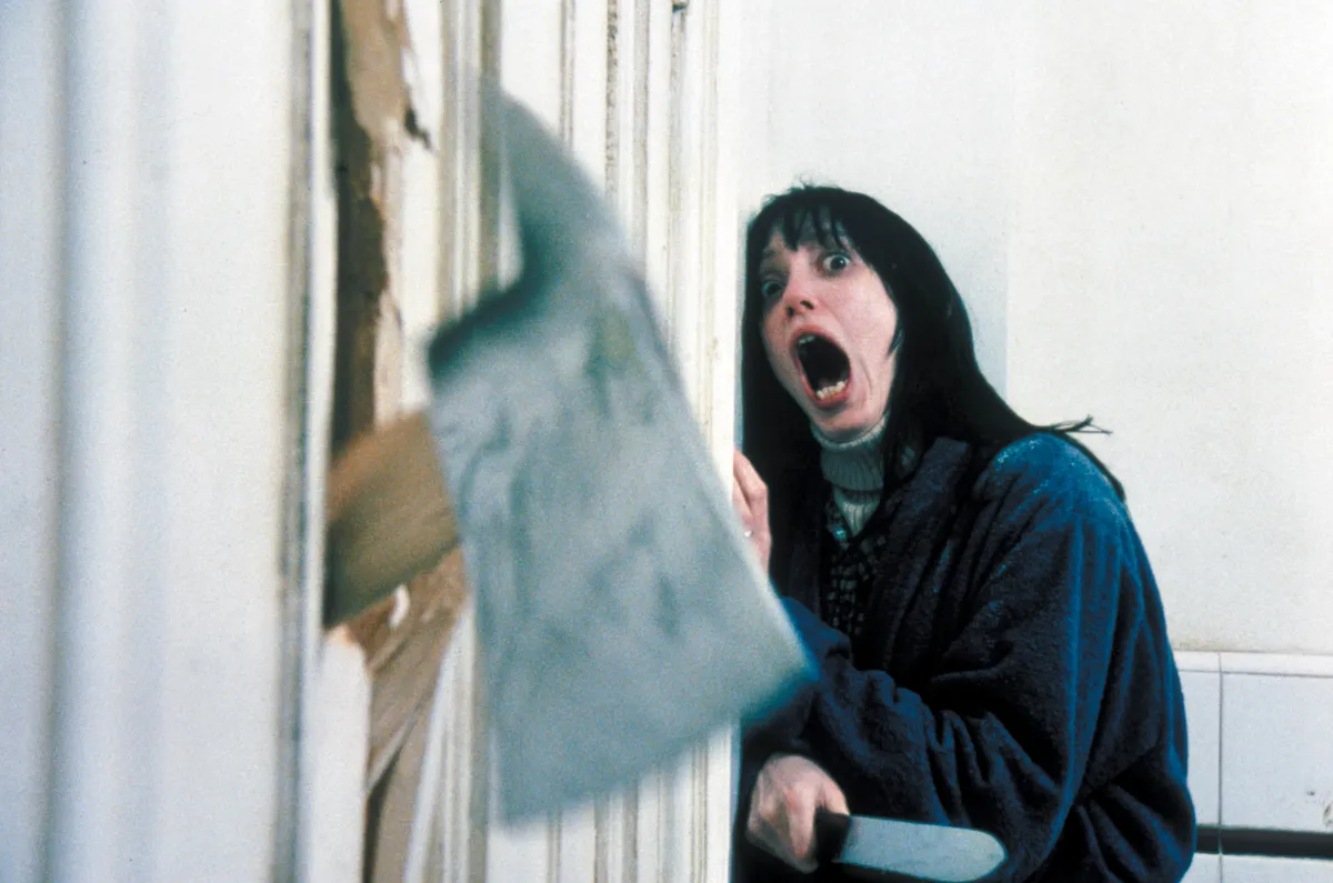 Jan 15, 1980; Hollywood, CA, USA; Actor SHELLEY DUVALL as Wendy Torrance in the horror thriller 'The Shining' directed by Stanley Kubrick. Mandatory Credit: Photo by Warner Bros. Pictures /ZUMA Press. (©) Copyright 1980 by Courtesy Warner Bros. Pictures