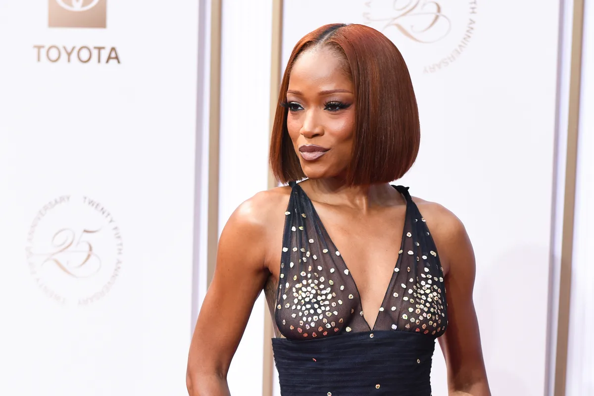 LOS ANGELES, CALIFORNIA - JUNE 09: Keke Palmer attends the 2025 BET Awards at Peacock Theater on June 09, 2025 in Los Angeles, California. (Photo by Aaron J. Thornton/Getty Images)