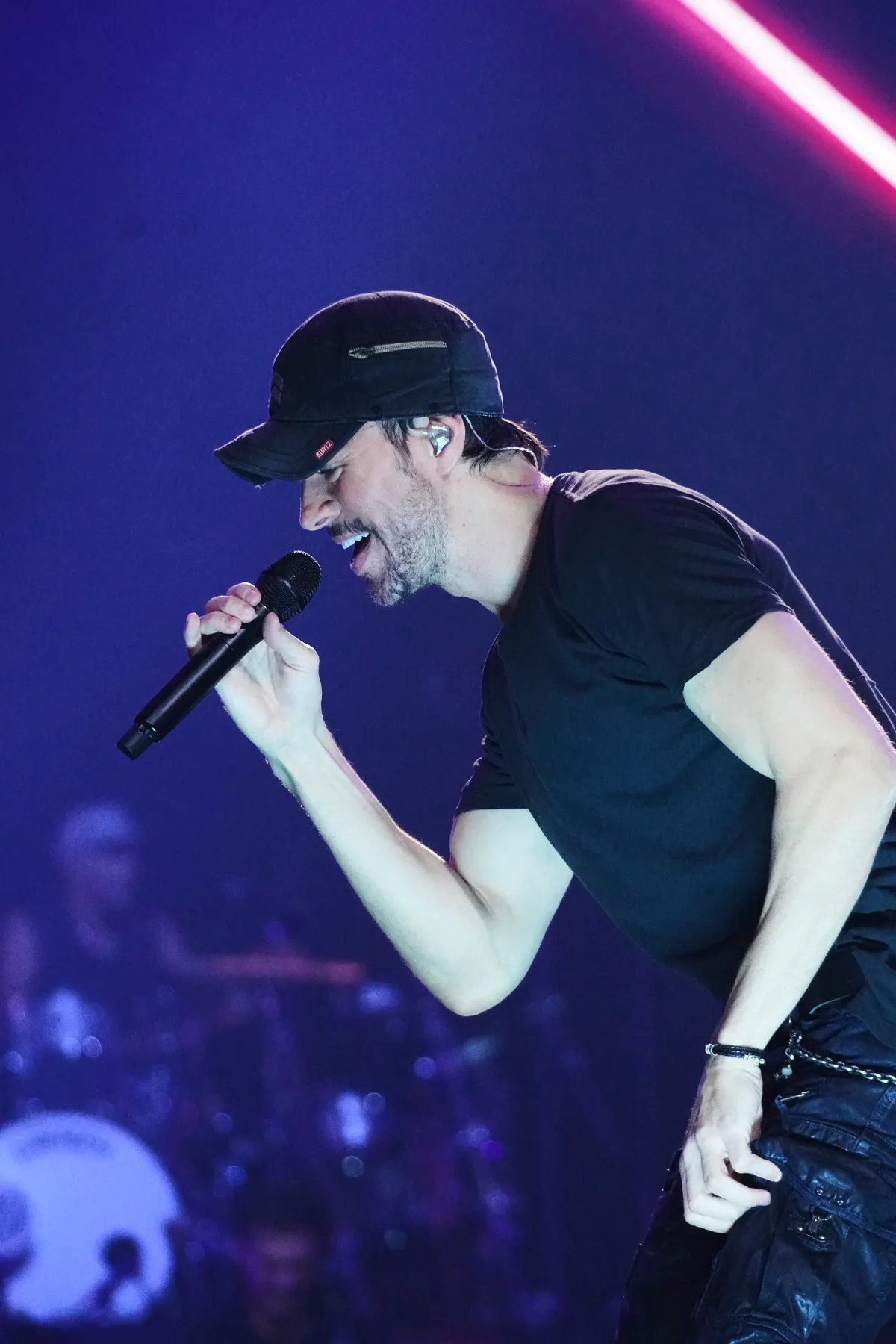 MIAMI, FLORIDA - NOVEMBER 10: Enrique Iglesias performs during the Enrique Iglesias, Ricky Martin and Pitbull In Concert at Kaseya Center on November 10, 2023 in Miami, Florida. (Photo by Romain Maurice/Getty Images)