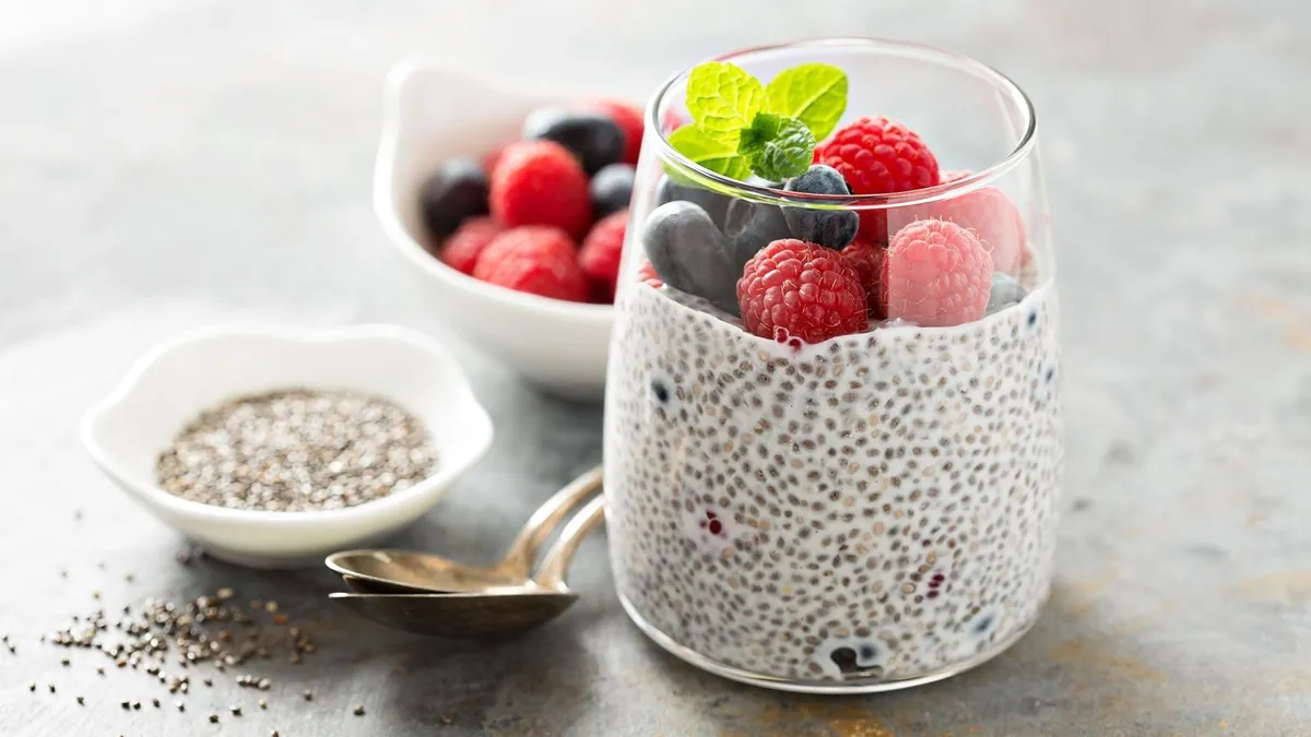 A chia puding az egyik legegészségesebb reggeli omega-3 zsírtartalma miatt.