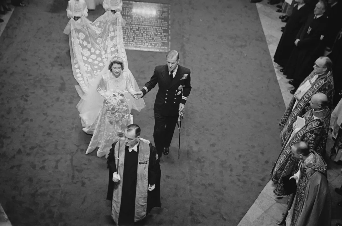 II. Erzsébet és Fülöp herceg házassága 1947-ben
