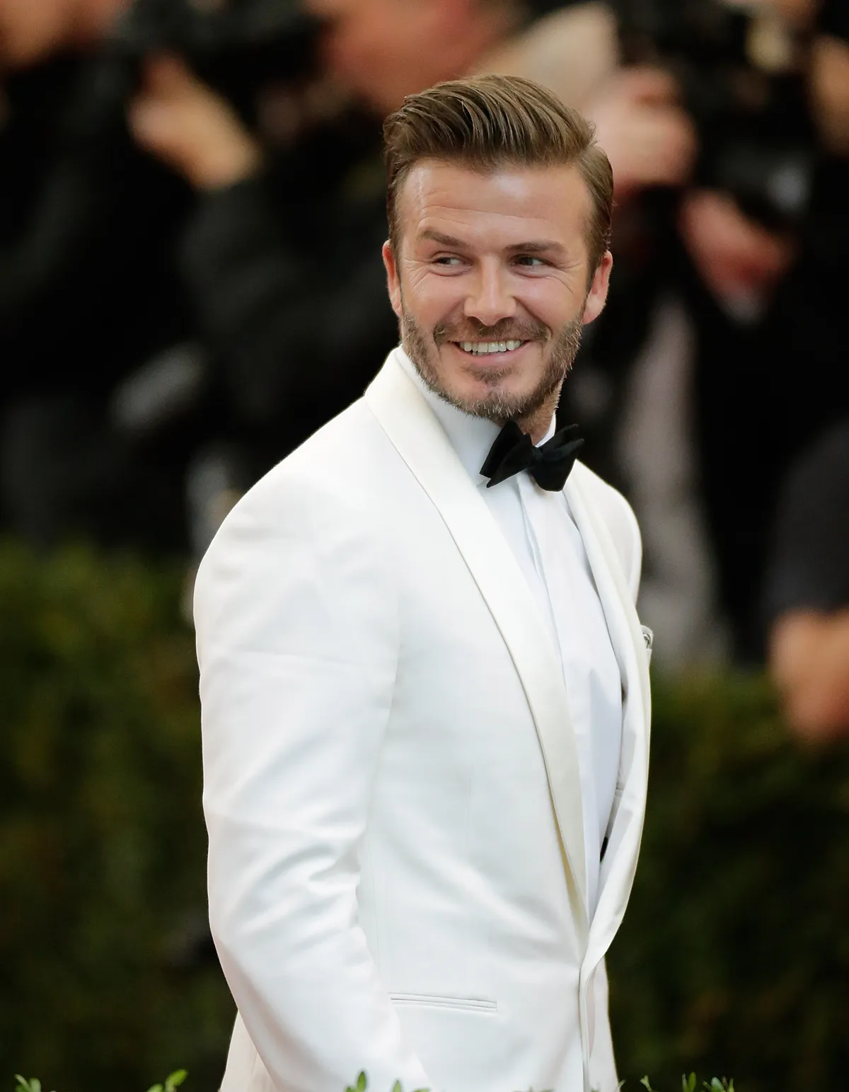 NEW YORK, NY - MAY 05: David Beckham attends the "Charles James: Beyond Fashion" Costume Institute Gala at the Metropolitan Museum of Art on May 5, 2014 in New York City. (Photo by John Lamparski/Getty Images)