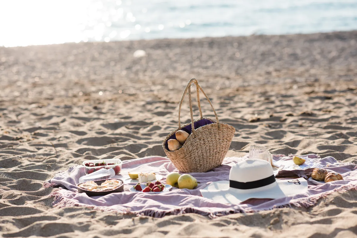 strand, piknik