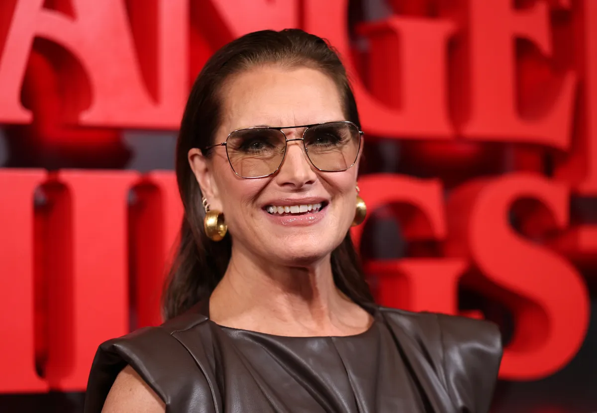 NEW YORK, NEW YORK - APRIL 22: Brooke Shields attends the "Stranger Things: The First Shadow" Broadway Opening Night at Nederlander Theatre on April 22, 2025 in New York City. (Photo by Mike Coppola/Getty Images)