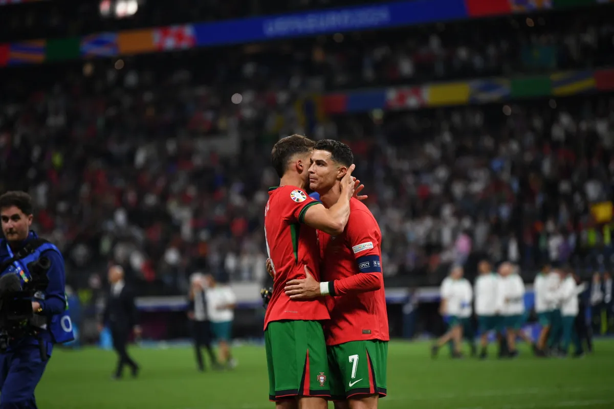 Diogo Jota és Cristiano Ronaldo
